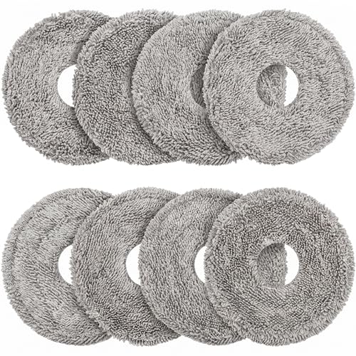 8-Pack Replacement Mop Pads for Roborock Q Revo Series Robot Vacuums