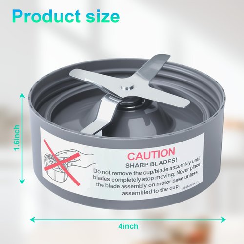 Replacement Extractor Blade, Fit for NutriBullet 600w/ 900w Pro Series Blender with Food-grade Silicone Rubber Gaskets Seal Ring for NutriBullet Blender Blade Replacement Parts