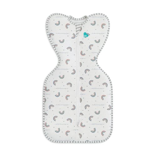 Love To Dream Swaddle UP - Baby Sleep Sack for Self-Soothing | 1.0 TOG, Medium 13-19lbs, Rainbow Dream