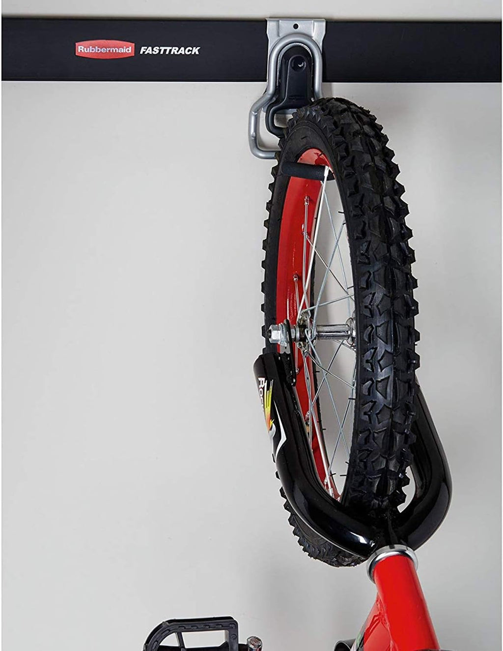Rubbermaid Heavy-Duty Bike Hooks - Universal Vertical Wall Mount Garage Storage Organizer | 6 Pack