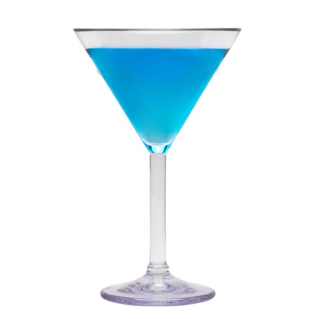 G.E.T. SW-1407-1-SAN-CL Heavy-Duty Shatteproof Plastic Martini Glasses, 10 Ounce, Clear (Set of 12)