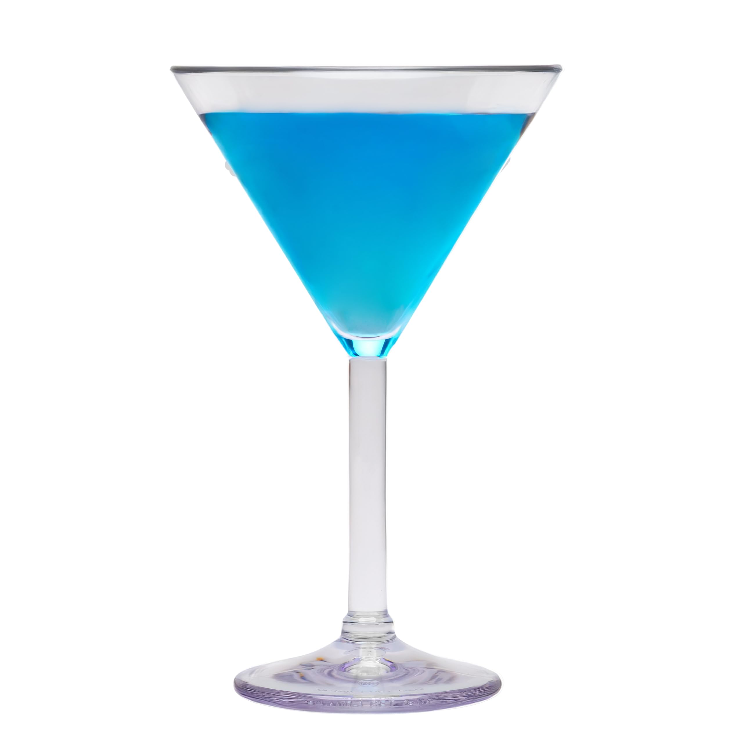 G.E.T. SW-1407-1-SAN-CL Heavy-Duty Shatteproof Plastic Martini Glasses, 10 Ounce, Clear (Set of 12)