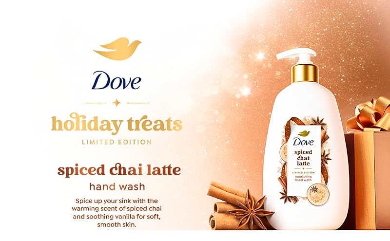 Dove Liquid Hand Wash Spiced Chai Latte 12 oz Nourishing Soap