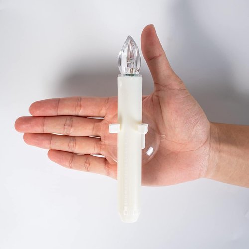 Homemory 12PCS LED Window Candles - 2X Brighter Flameless Taper Candles with Timer & Suction Cups for Holiday Decor