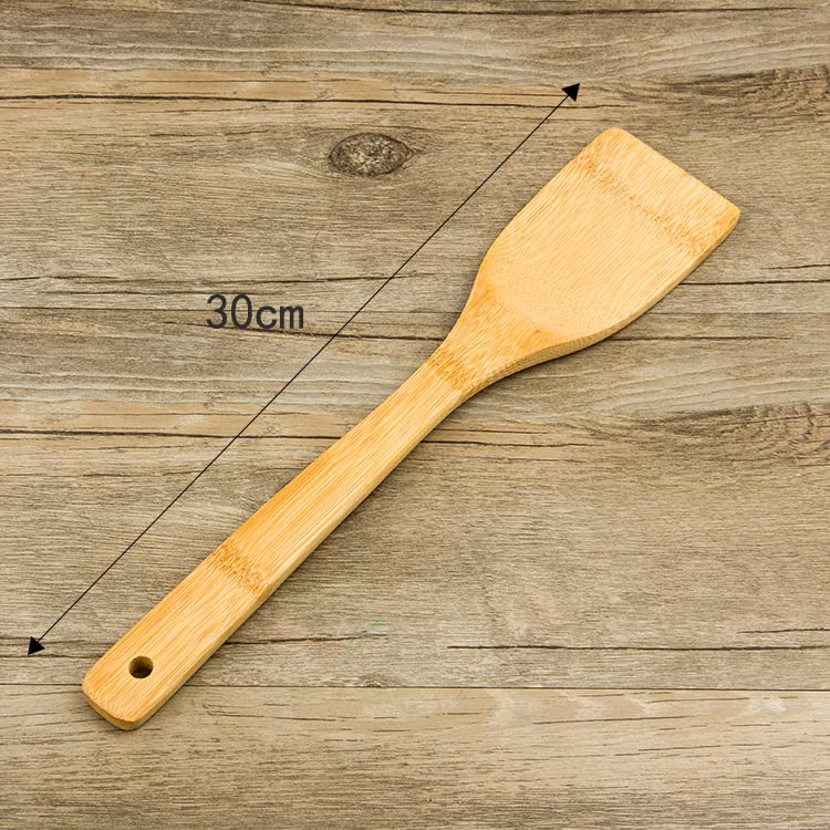 HipGirl Bamboo Kitchen Utensils Set - 12" Spatula & Gadgets