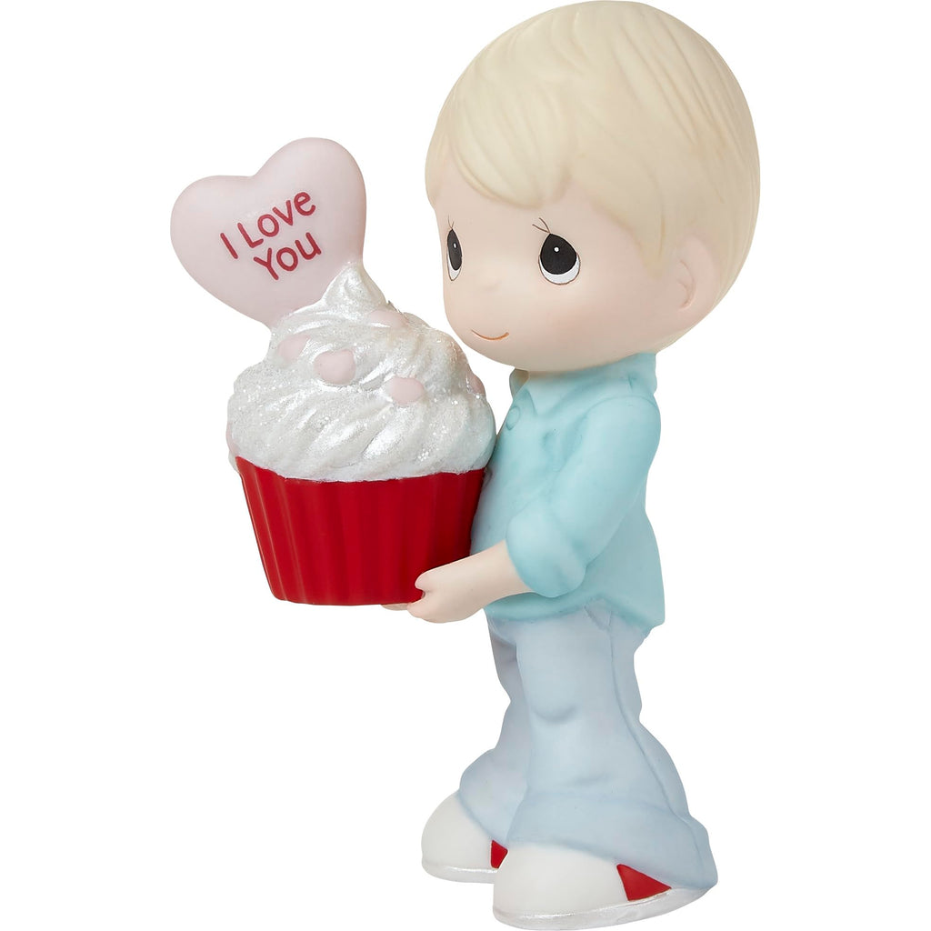 Precious Moment 222002 You Bake Me Happy Blond Boy Porcelain Figurine