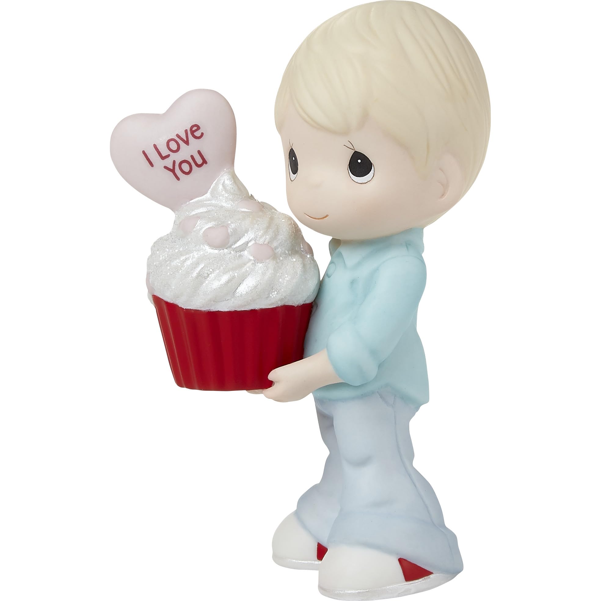 Precious Moment 222002 You Bake Me Happy Blond Boy Porcelain Figurine
