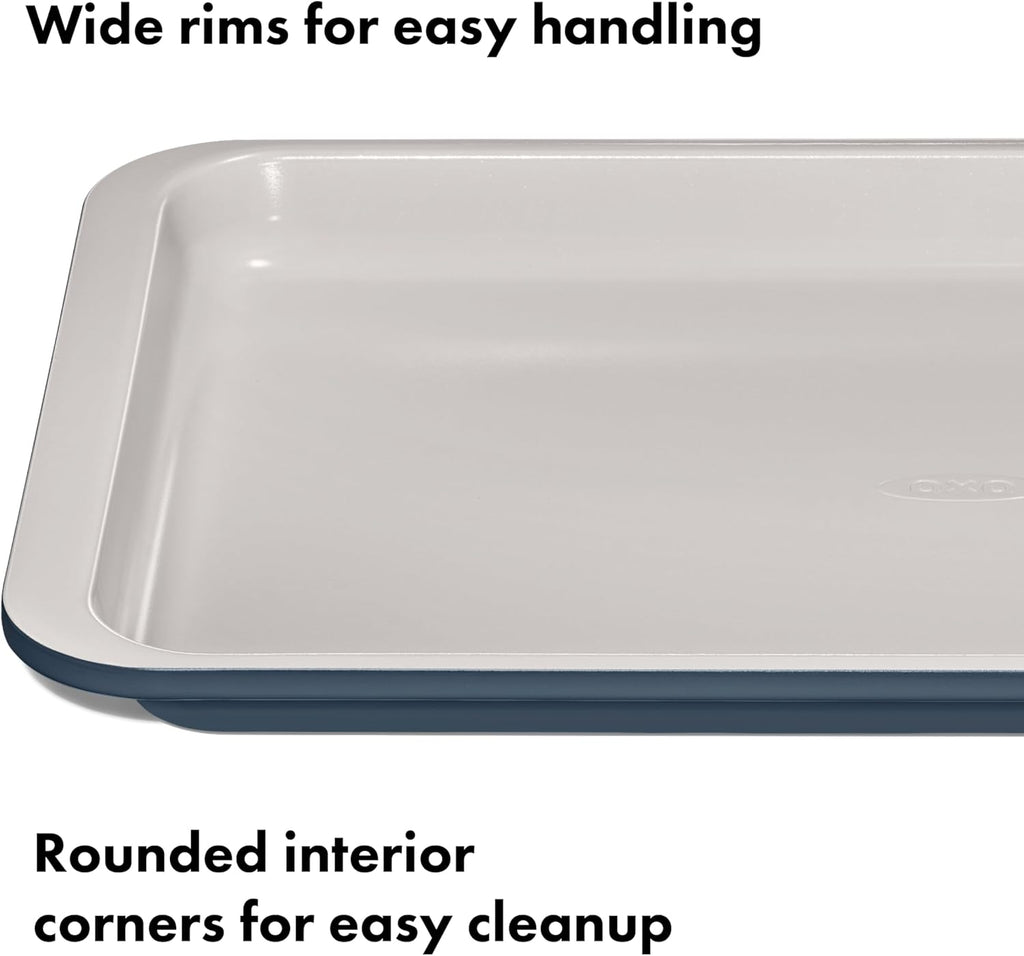 OXO Good Grips Quarter Sheet Pan - Non-Stick Pro Ceramic Coating in Storm Blue