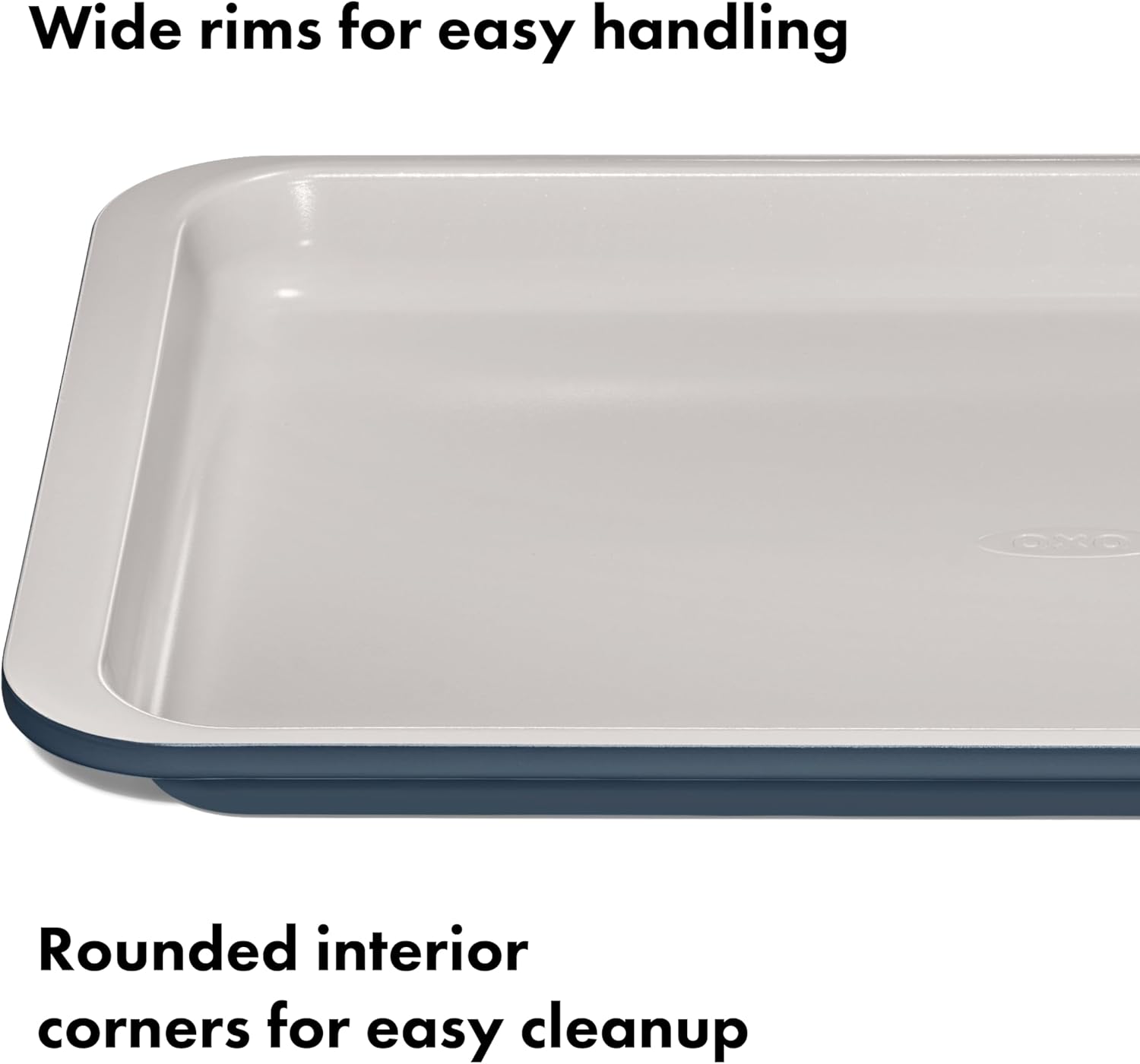 OXO Good Grips Quarter Sheet Pan - Non-Stick Pro Ceramic Coating in Storm Blue