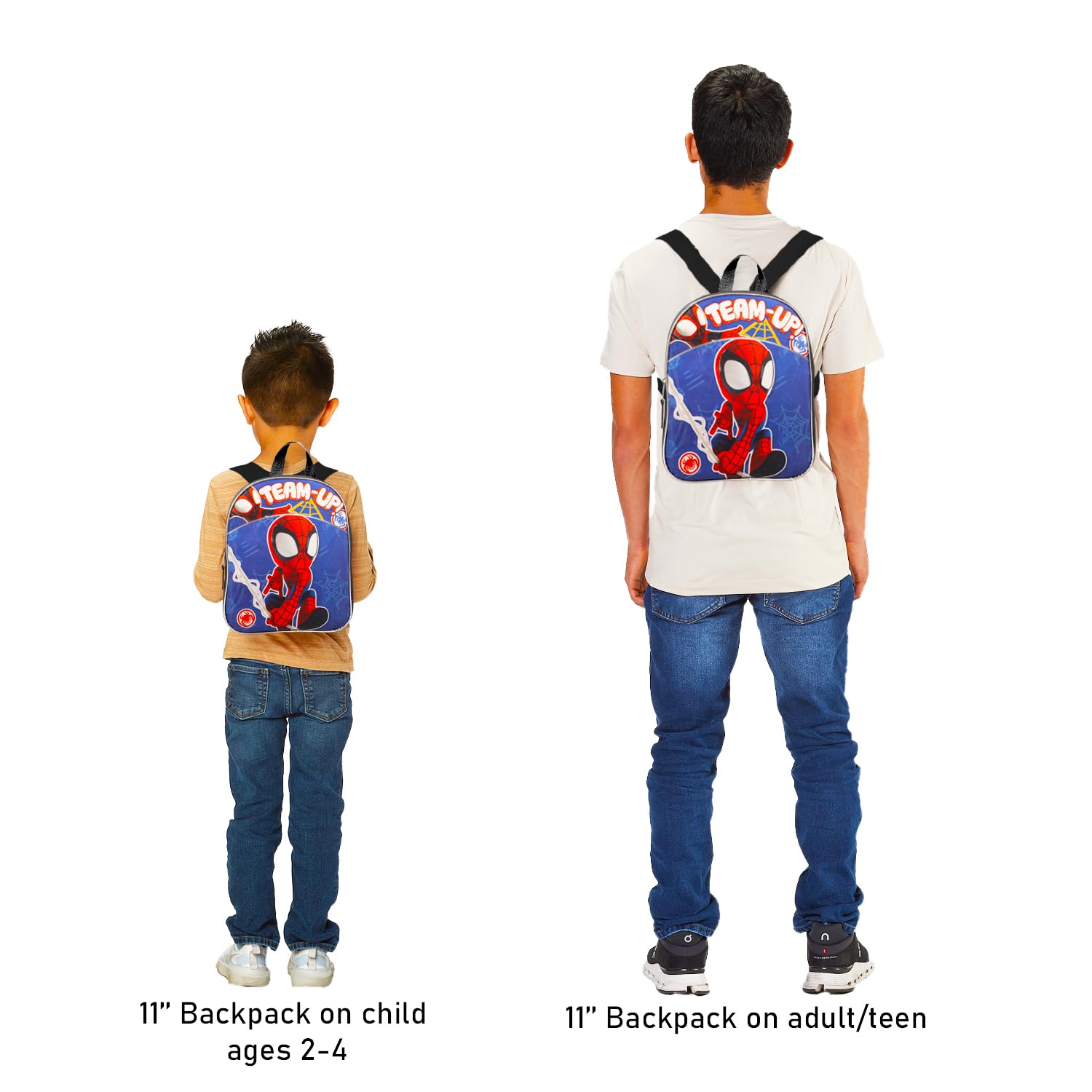 Spidey and His Amazing Friends Mini Backpack - Bundle with 11" Spiderman Backpack for Toddlers, Water Bottle, More | Spidey and Friends School Bag for Boys