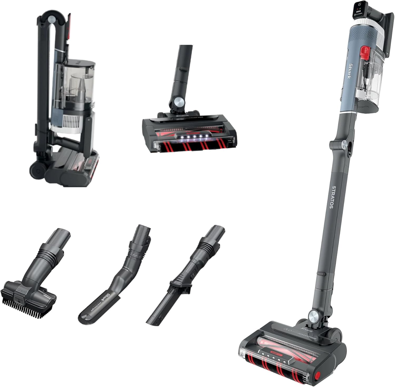 Shark Stratos Cordless Vacuum - Clean Sense IQ, DuoClean PowerFins, MultiFlex Wand, 40-Minute Runtime