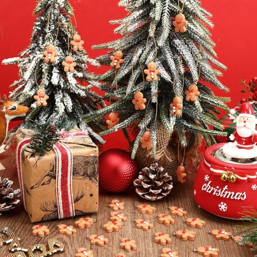 48Pcs Mini Gingerbread Man Christmas Ornaments Tree Decorations - Variation of THIS listing