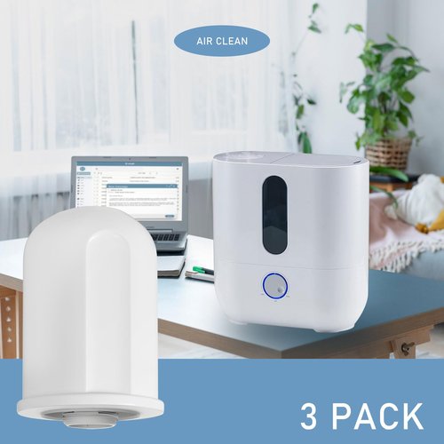Mixzeny A250 Aqua Pro 2-in-1 Humidifier Water Filter Replacement Compatible with BONECO & AIR-O-Swiss Aqua Pro 2-in-1 Ultrasonic Humidifiers (3 Cartridges)