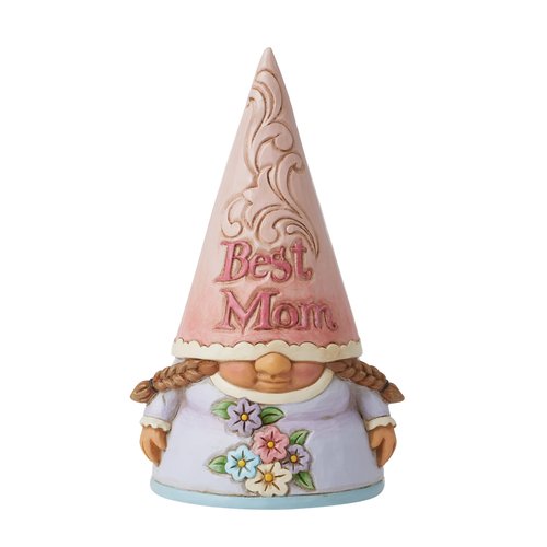 Enesco Jim Shore Heartwood Creek Best Mom Gnome Figurine, 4.9 Inch, Multicolor