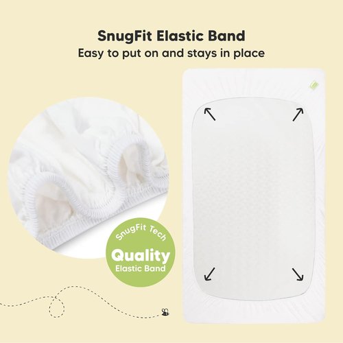 KeaBabies Organic Crib Sheets & Baby Swaddle Sleep Sacks - 2-Pack Crib Sheets & 3-Pack Swaddles - Neutral Colors