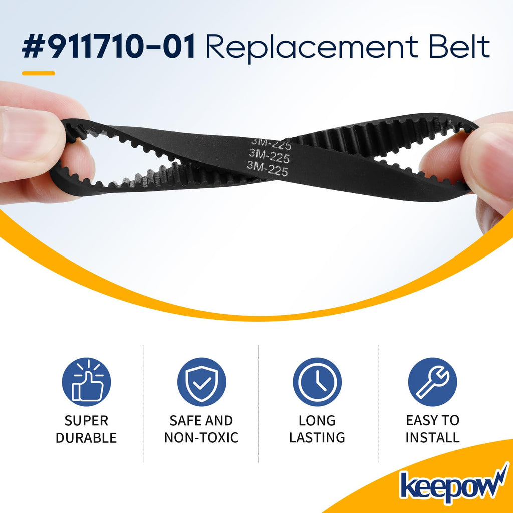 KEEPOW DC17 Replacement Belt Part 911710 01 02 Compatible with Dyson DC17 Animal Absolute Vacuum Cleaner, 4 Pack