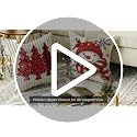 AVOIN colorlife Christmas Throw Pillow Covers, 18x18 Red Snowman Set of 4
