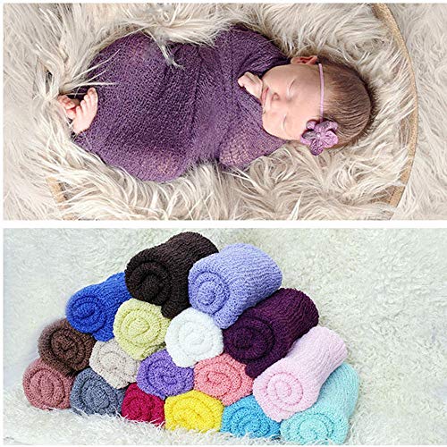 Matissa Newborn Baby Swaddle Blanket - 60x16 Inch, 16 Colors