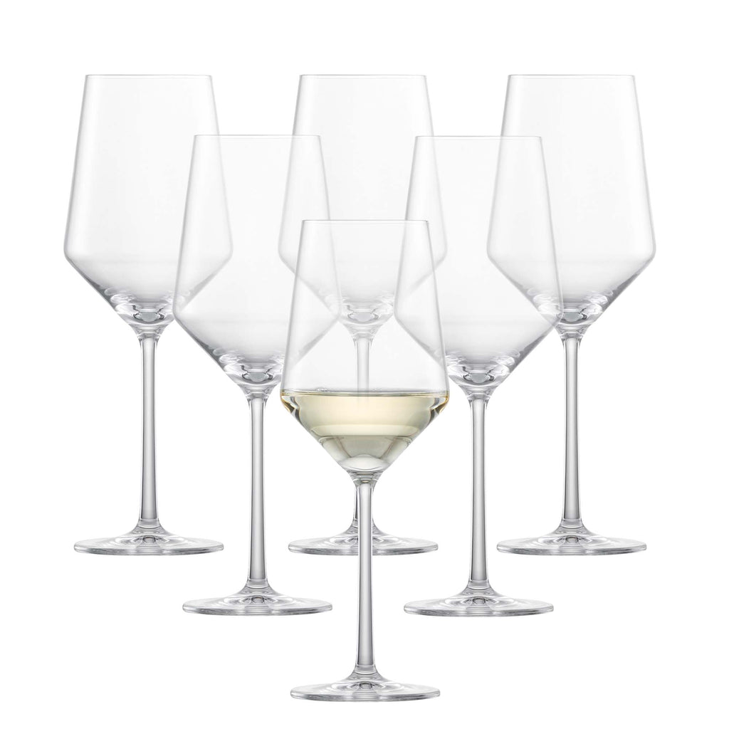 ZWIESEL GLAS Pure Sauvignon Blanc White Wine Glass (Set of 6), Graceful Wine Glasses for White Wine, Dishwasher-Safe Tritan Crystal Glasses, Made in Germany (14 Ounce)