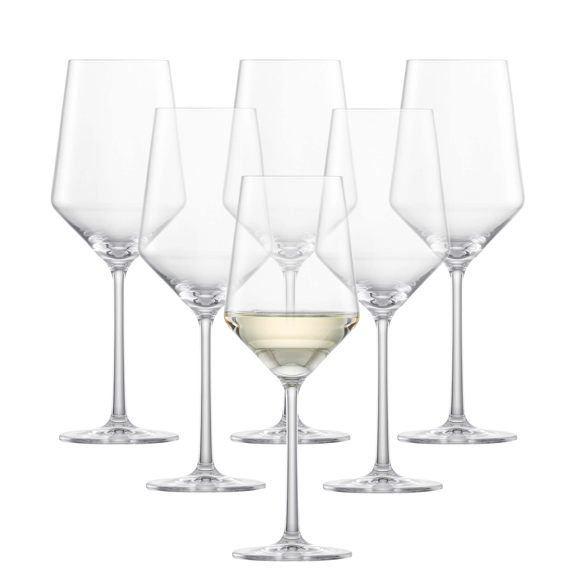 ZWIESEL GLAS Pure Sauvignon Blanc White Wine Glass (Set of 6), Graceful Wine Glasses for White Wine, Dishwasher-Safe Tritan Crystal Glasses, Made in Germany (14 Ounce)