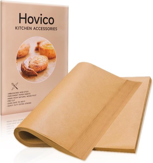 Hovico Parchment Paper Baking Sheets - 130PCS Precut Non-Stick 9x13 Inch for Grilling & Air Frying