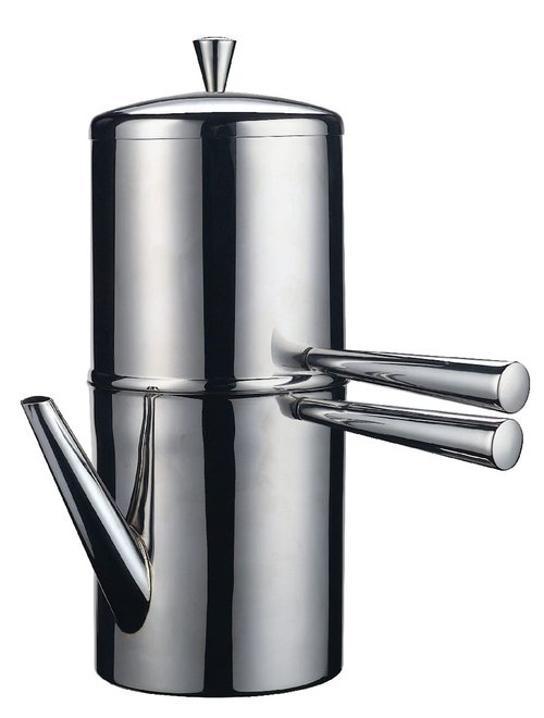 Ilsa Stainless Steel Neapolitan Drip Coffee Maker with Spout, 3 ESPRESSO Cups 10 oz.