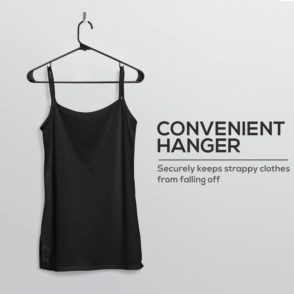 Utopia Home Plastic Hangers 20 Pack - Durable Space-Saving Closet Organizers - Ideal for Shirts, Pants & Coats (Black)