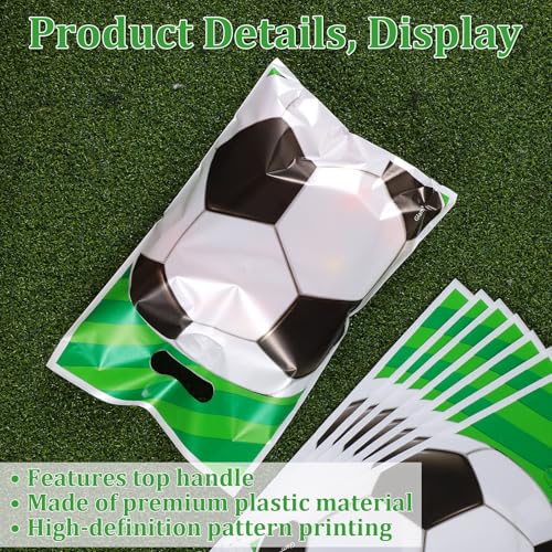 40 Soccer Party Favor Bags - Football Gift Bags for Kids