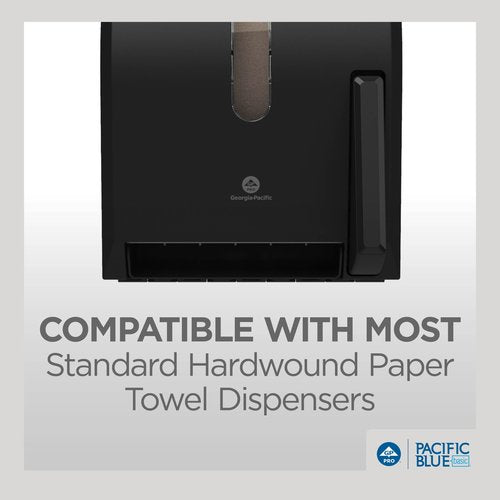 Georgia-Pacific Pacific Blue Basic Recycled Paper Towel Roll (Previously Branded Envision) by GP PRO (Georgia-Pacific), Brown, 26401, 350 Feet Per Roll, 12 Rolls Per Case