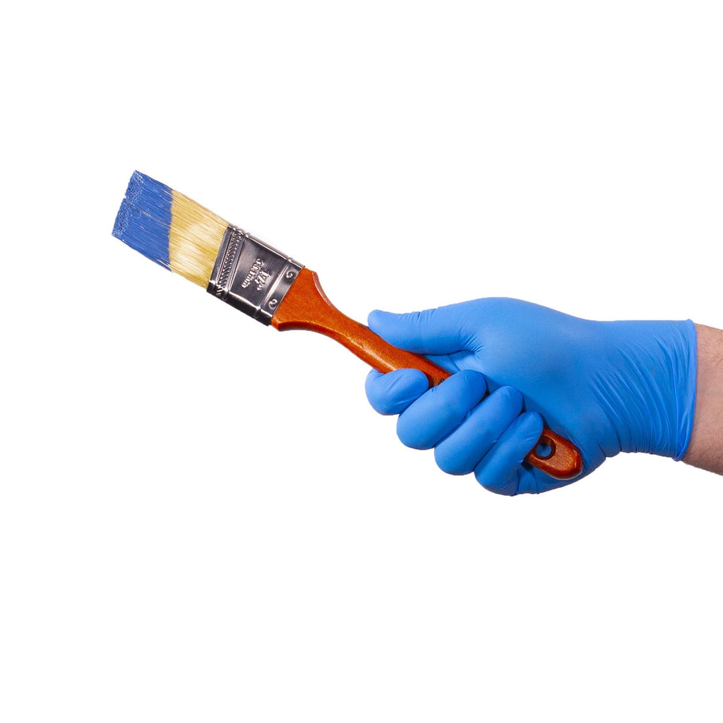X3 Industrial Blue Nitrile Gloves, Box of 100, 3 Mil, Size X-Large, Latex Free, Powder Free, Textured, Disposable, Non-Sterile, Food Safe, X348100BX