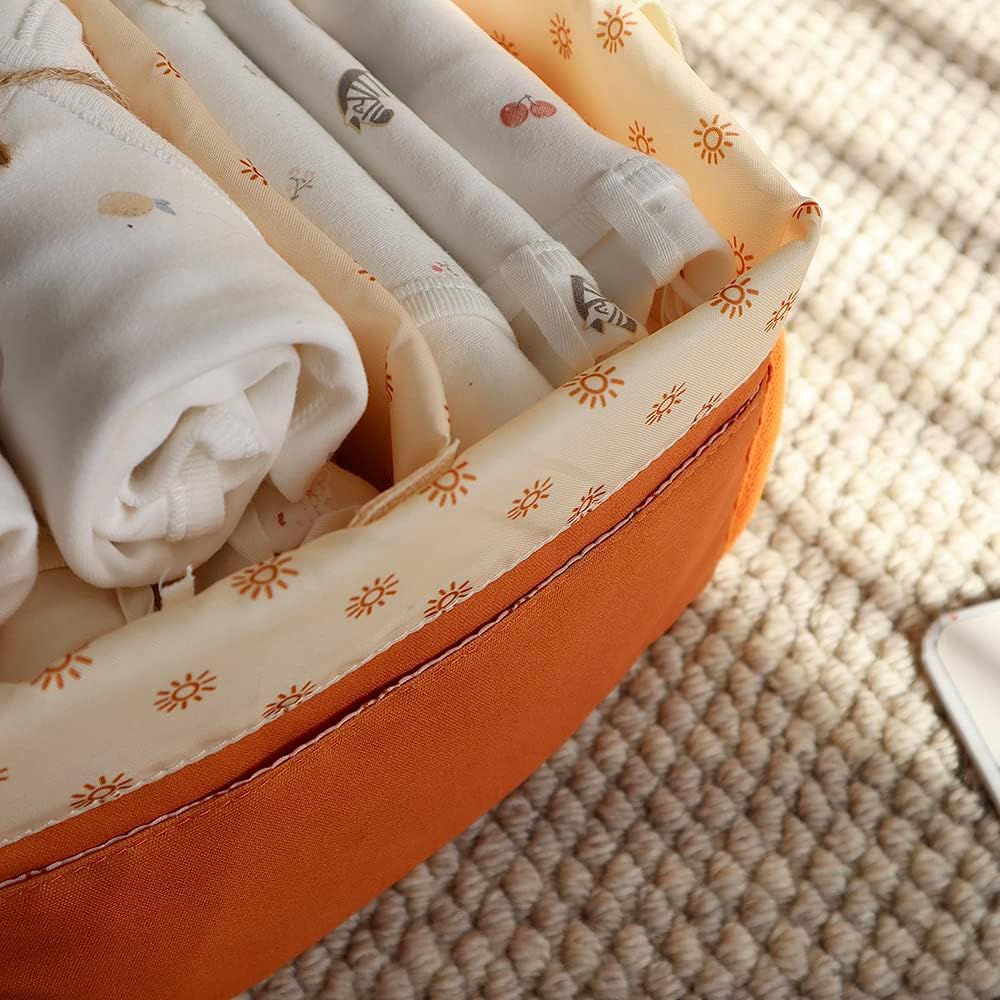 MOMIGO Baby Diaper Caddy Organizer - Portable Nursery Storage Basket for Diapers & Wipes | Ideal Newborn Gift