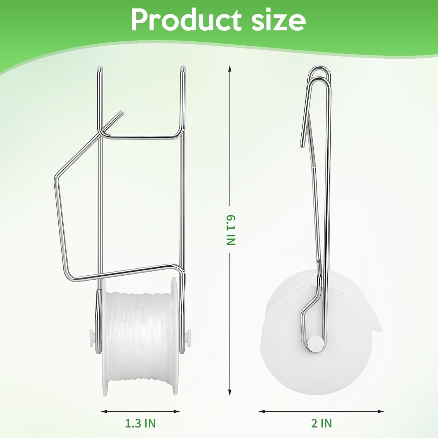 Skiennix Tomato Roller Hooks - 10 Pack with 49.2FT Rope for Trellising Plants & Vines
