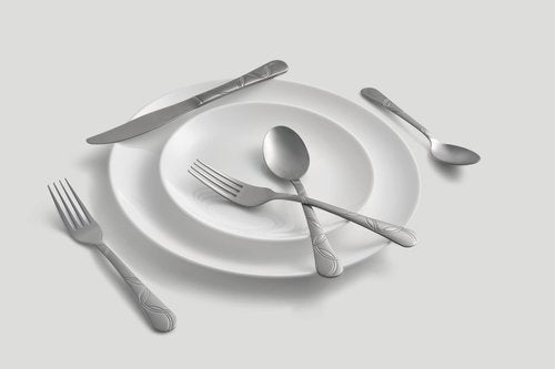 Cambridge 174720CSLG12DS Felicity Sand 20-Piece Flatware Set, Service For 4