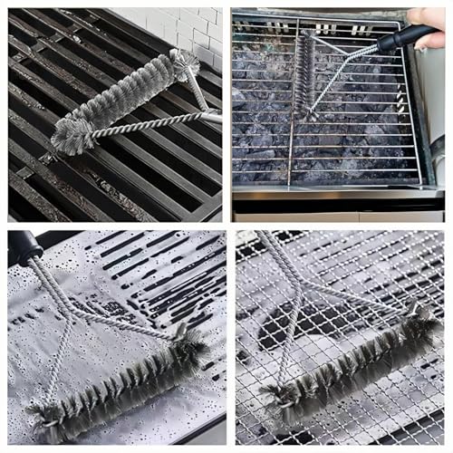 12-Inch Heavy Duty Stainless Steel BBQ Grill Brush with Y-Shape Head