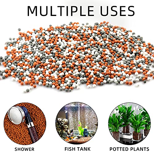Ionic Mineral Bead Water Filter Stones - 6 Bags for Purifying Shower & More