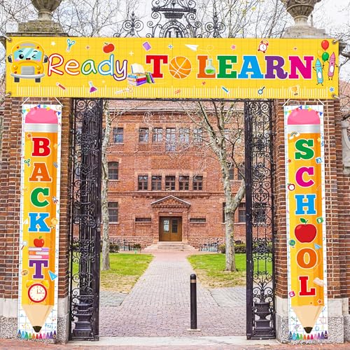 3-Piece Back to School Banner Set - Classroom Door & Wall Decorations