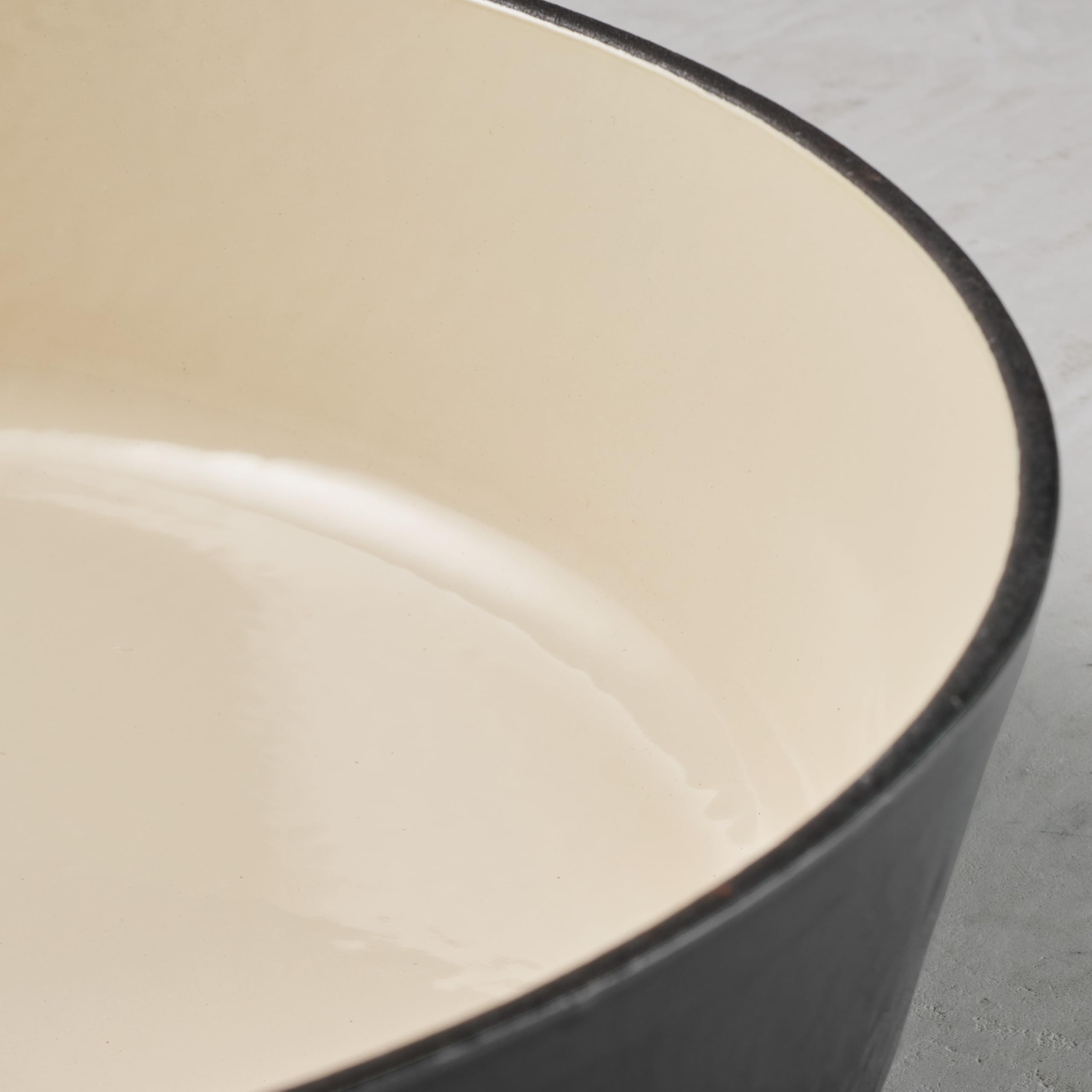 Tramontina Bestow Enameled Cast Iron Braiser Pan with Lid, 4-quart, Smoke with Gold Knob