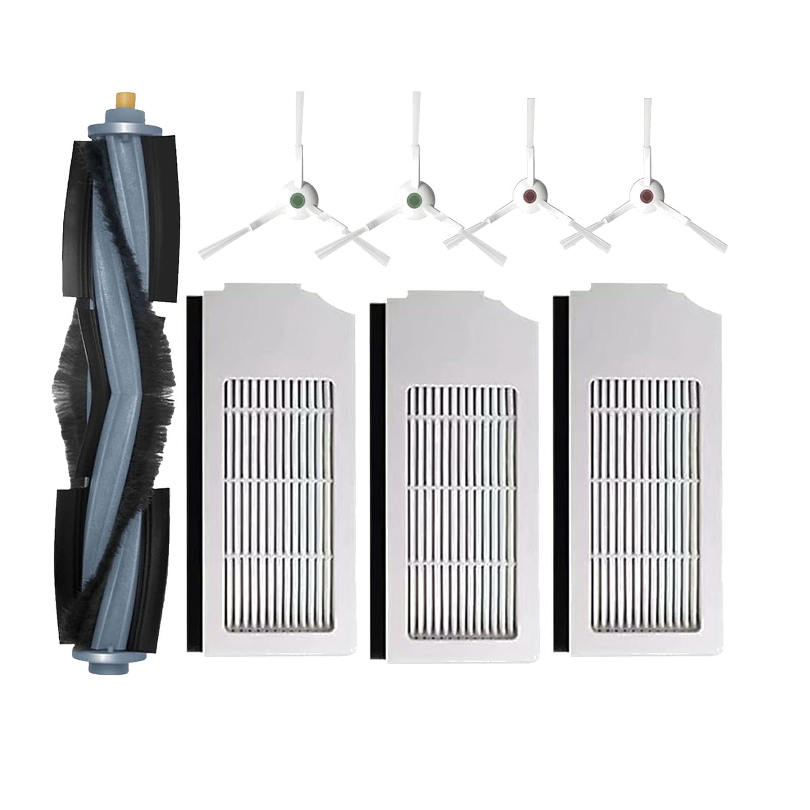 Accessories for ECOVACS DEEBOT T10 Plus:Replacement Parts Compatible with ECOVACS DEEBOT T10 Plus Robtic Vacuum Cleaner Main Brush Side Brush Hepa Filter Spare Attachments
