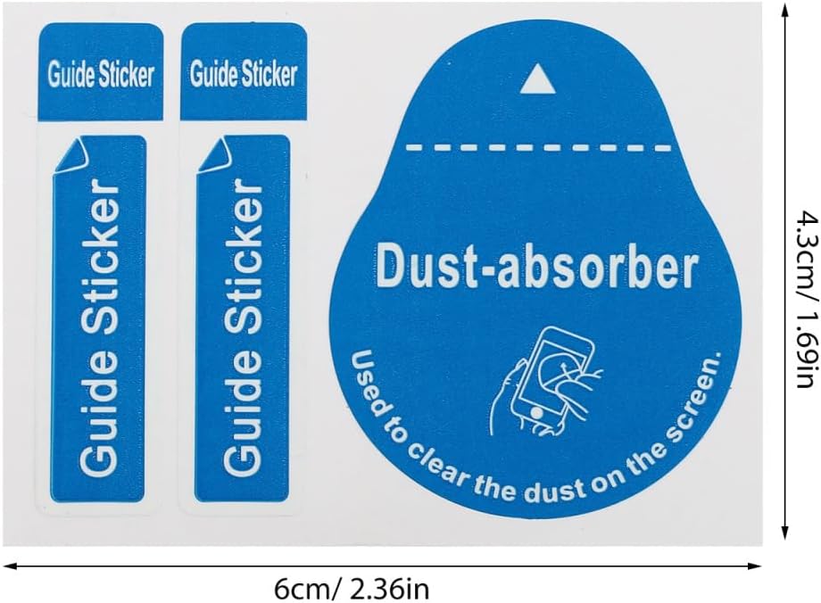Uonlytech LCD Screen Cleaning Stickers - 600 Pcs Portable Dust Removal Decals for Phones & Tablets