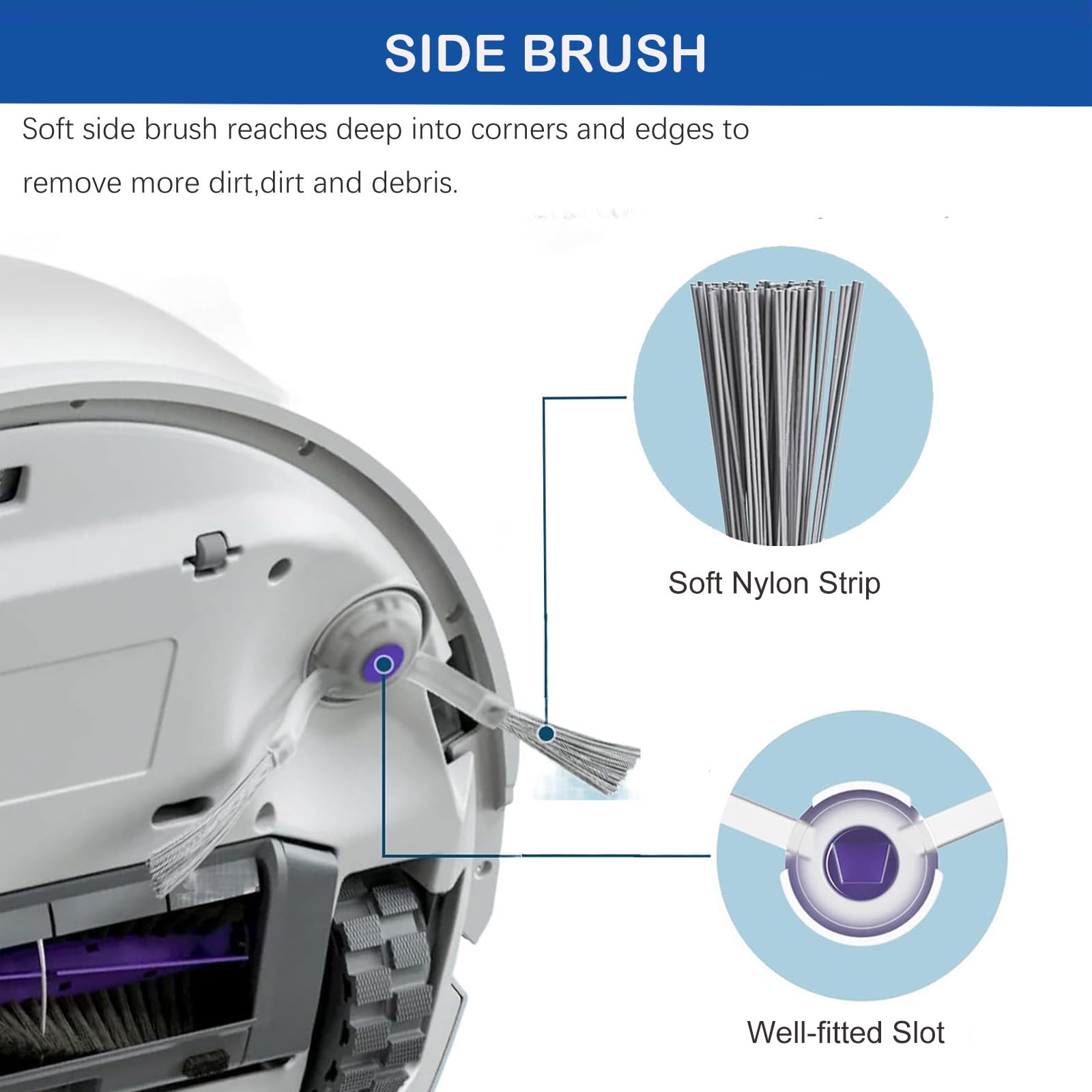 LUZMQ 22 Pack Replacement Parts for Narwal Freo Z Ultra Robot Vacuum Cleaner, 1 Main Roller Brush 6 Side Brushes 4 Hepa Filters 4 Mop Pads 4 Vacuum Bags 2 Baseboard Rag1Clean Tool