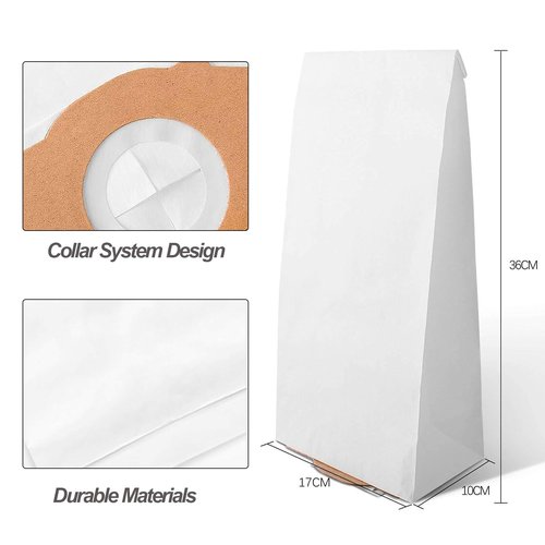 Tomkity 10 Packs Replacement Vacuum Bags Compatible with Eureka RR, Part#61115 Boss Smart Vac 4800 Series