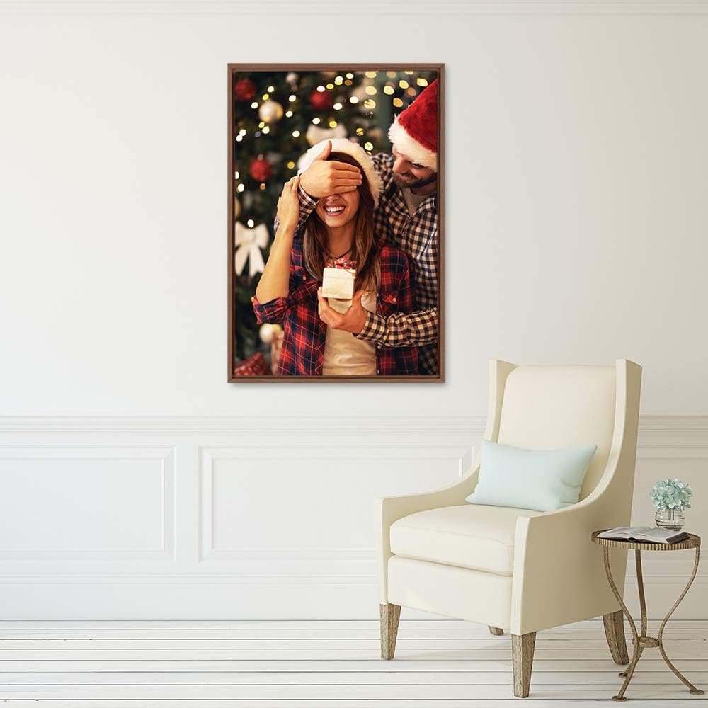 Wall26 Framed Canvas Wall Art - Custom Home Decor for Living Room & Bedroom | 24"x36", Natural Frame