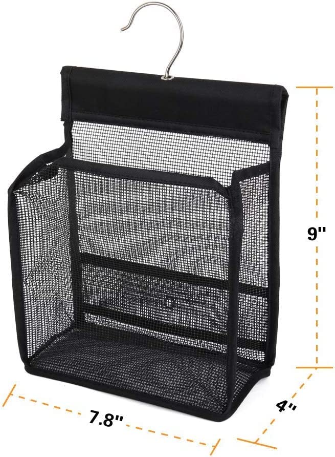 Mesh Shower Caddy with Hooks - Portable Bathroom Organizer for Dorm, Gym, Travel