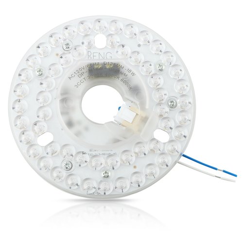 HKZTUY 18W 4.9-Inch Ceiling Fan LED Light Replacement, Dimmable LED Retrofit Panel with 3 Color Temperatures (3000K/4000K/5000K), Energy Efficient for Living Room, Bedroom, Office - for Homeowners