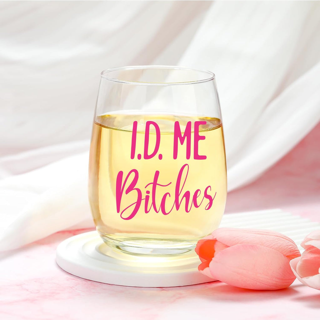 Skiennix 21st Birthday Gifts for Her | Unique & Funny 21-Year-Old Gifts - Wine Glass, Candle & Makeup Bag