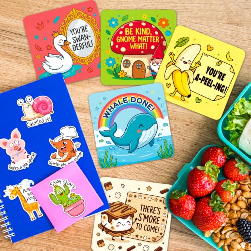 160PCS Encouragement Cards for Kids - Motivational Lunch Box Notes