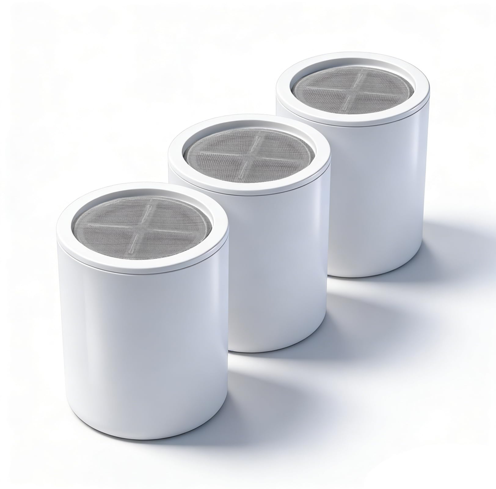 Replacement Filter Cartridge Compatible with MyHalos Fixed Shower Filter, 3-Month Lifespan,Hard Water & Chlorine Filter, High Pressure（3 Packs）