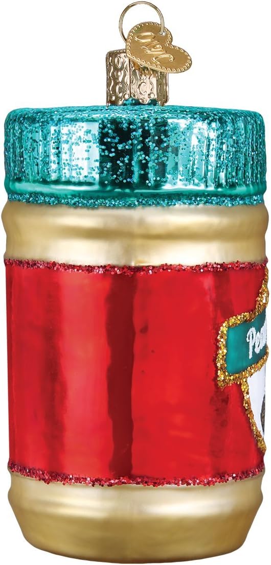 Old World Christmas Glass Blown Peanut Butter Ornament - Handcrafted Holiday Decoration for Trees