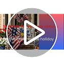 4th of July Throw Pillow Cover 12x20 Inch - Patriotic Decor