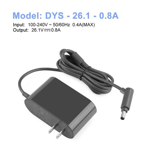 Energup 21.6V V6 V7 V8 Replace for Dyson AC Adapter, Battery Charger for DC58 DC59 DC61 DC62 SV03 SV04 SV05 SV06, Model 205720-02 Charger for Cordless Vacuum Cleaner (NOT for V10 V11)